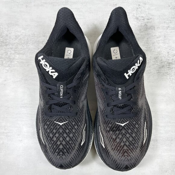 Hoka One One Clifton 9 Running Shoes - Women's Size 6.5 - Black - Picture 7 of 10